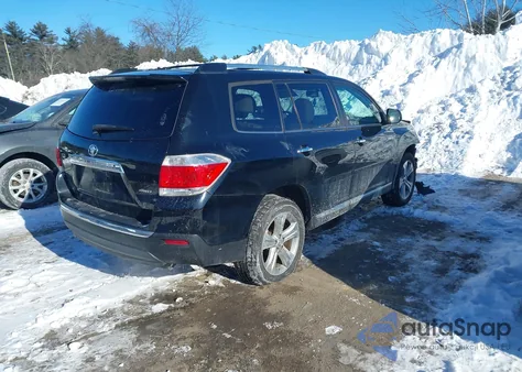 2013 Toyota Highlander Limited V6 z USA, uszkodzony, nr VIN 5TDDK3EH4DS224516